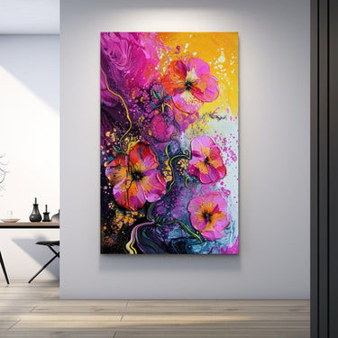 Tableau Peinture De Fleurs Modernes
